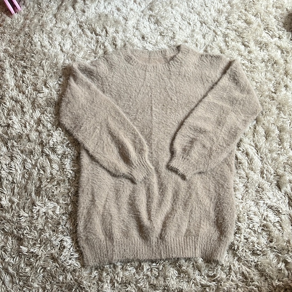 sweater dress light brown never worn